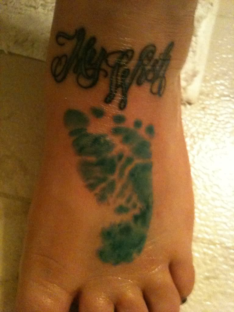 Im getting my baby boys footprint with the words My Wish next to it