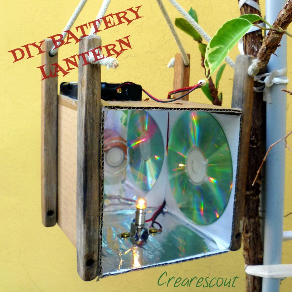 easy diy lantern with batteries