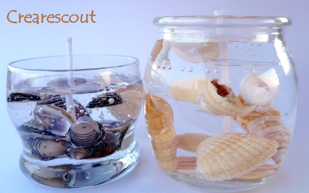 Shell gel candles tutorial