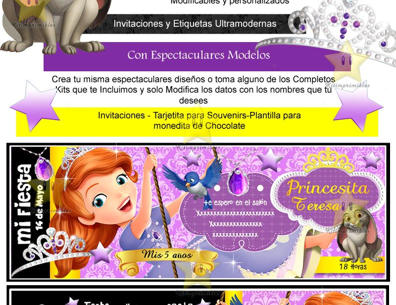 kit princesa sofia