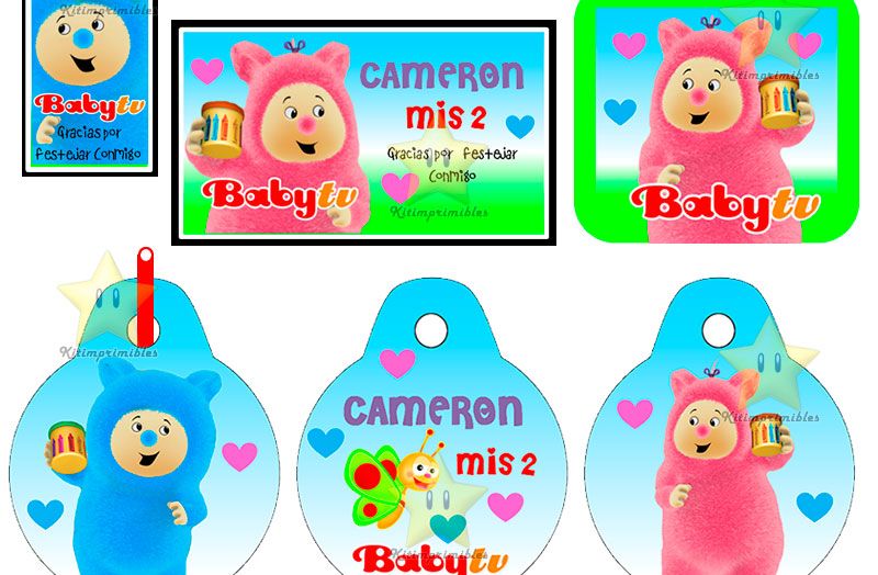 Kits Imprimibles: Kit Imprimible Billy Bam Bam Babytv Diseñá Tarjetas 