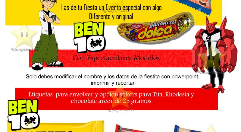 ben 10 golosinas 