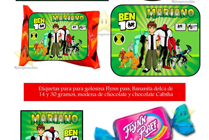 ben 10 golosinas 