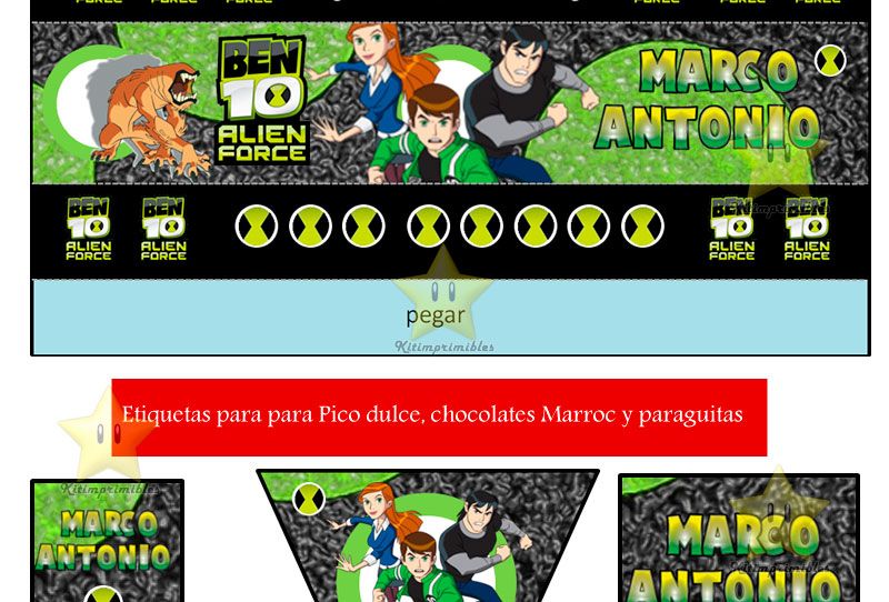 ben 10 golosinas 