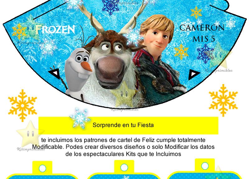 kit imprimible frozen