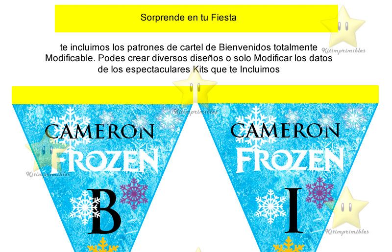 kit imprimible frozen