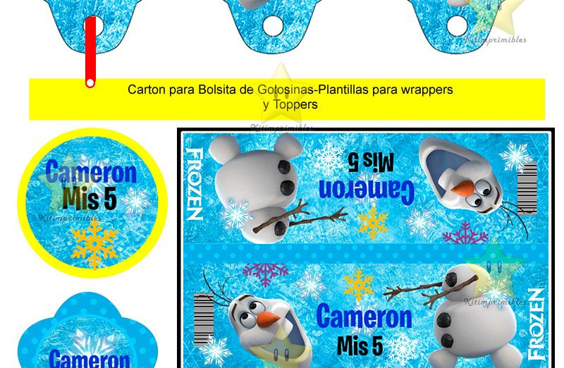 kit imprimible frozen