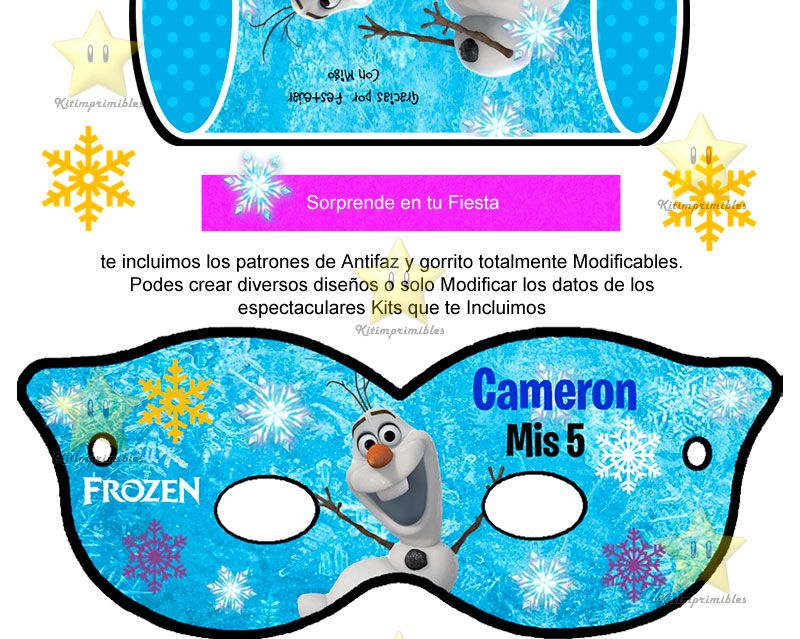 kit imprimible frozen