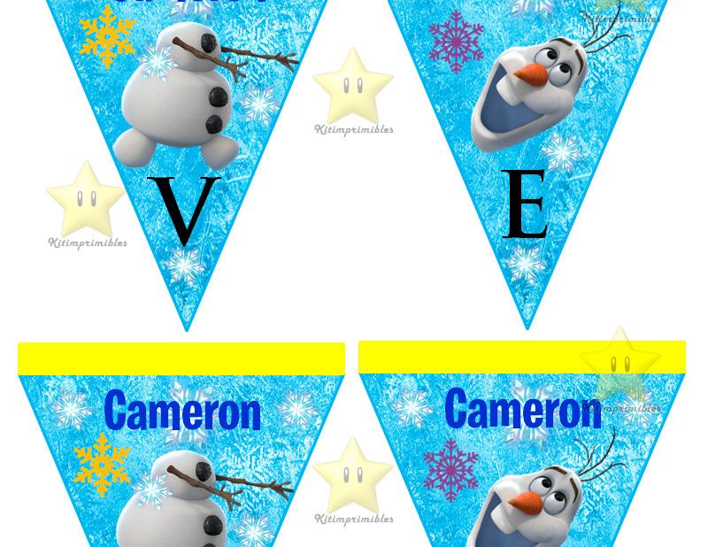 kit imprimible frozen
