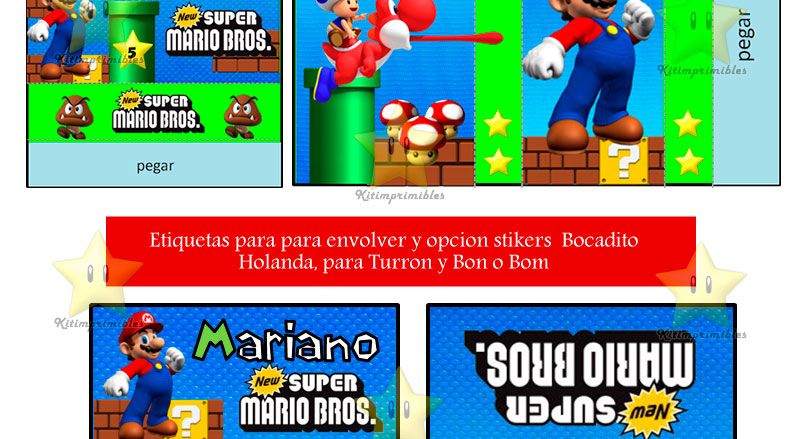 Mario Bross golosinas 