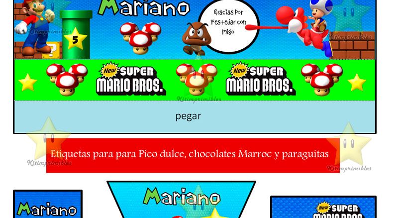 Mario Bross golosinas 