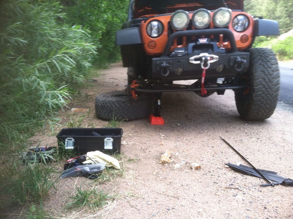 Jeep front axle u joint repair