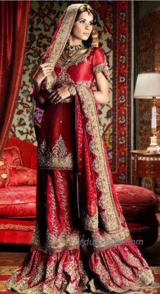 Red Lehenga Pakistani