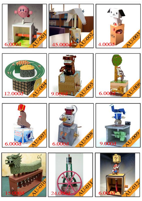 Bán mô hình giấy 3D chưa thành phẩm với 3,000 mẫu. - 7