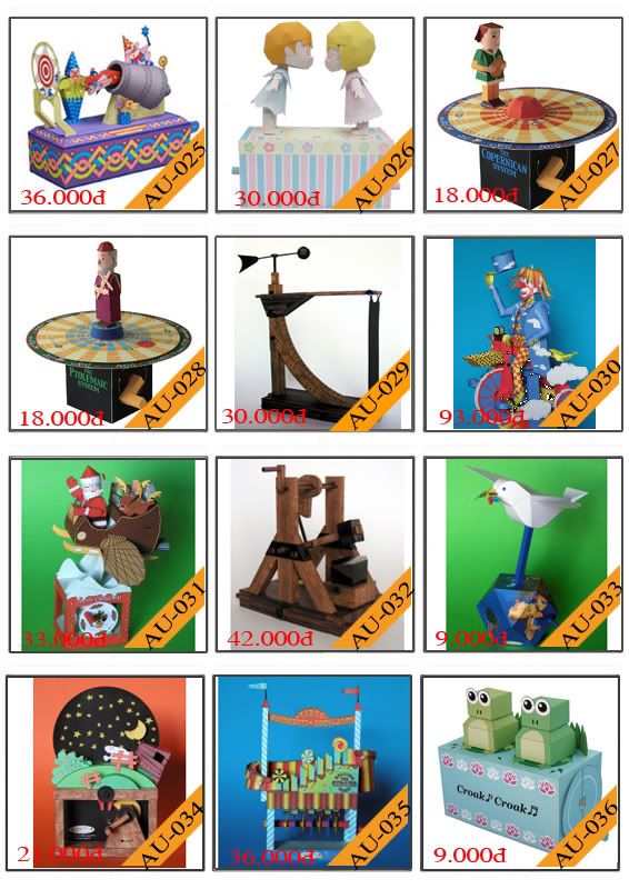 Bán mô hình giấy 3D chưa thành phẩm với 3,000 mẫu. - 9