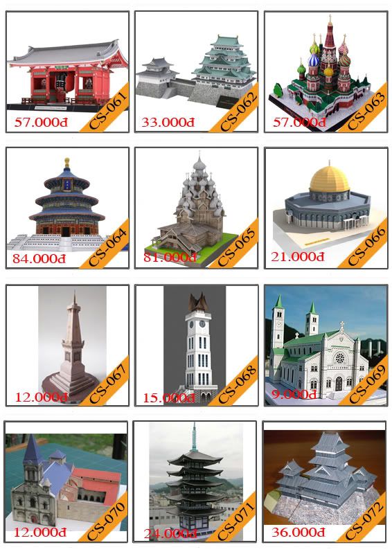 Bán mô hình giấy 3D chưa thành phẩm với 3,000 mẫu. - 6