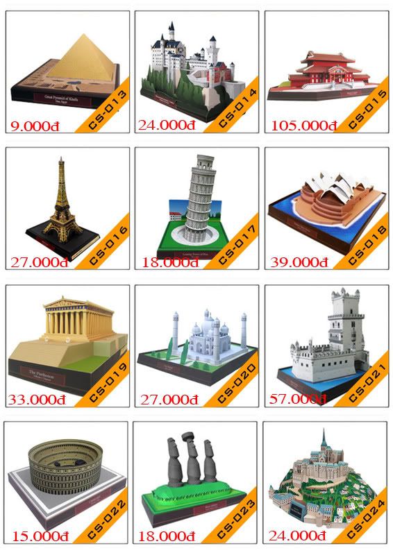 Bán mô hình giấy 3D chưa thành phẩm với 3,000 mẫu. - 2