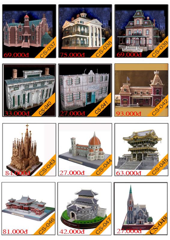 Bán mô hình giấy 3D chưa thành phẩm với 3,000 mẫu. - 4