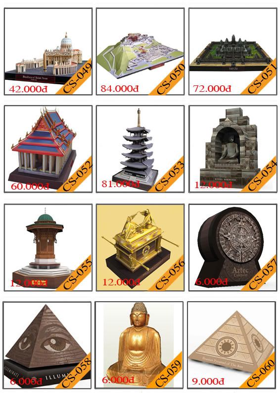 Bán mô hình giấy 3D chưa thành phẩm với 3,000 mẫu. - 5