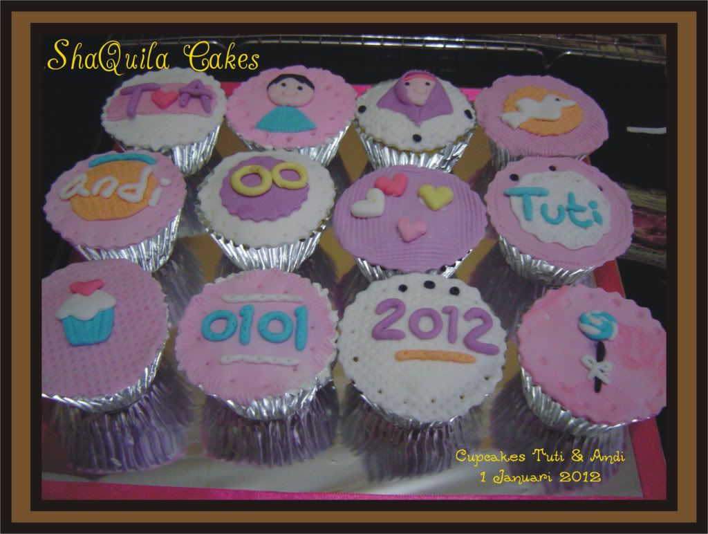 cupcakes tuti-andi, cupcakes untuk nikahan Tuti & Andi