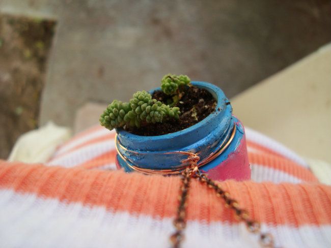 plant necklace