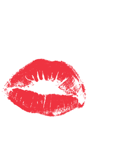photo loves a bold lip and winged eyeliner