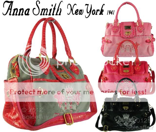 Womens New Anna Smith Designer Boutique Handbag Ladies Couture 