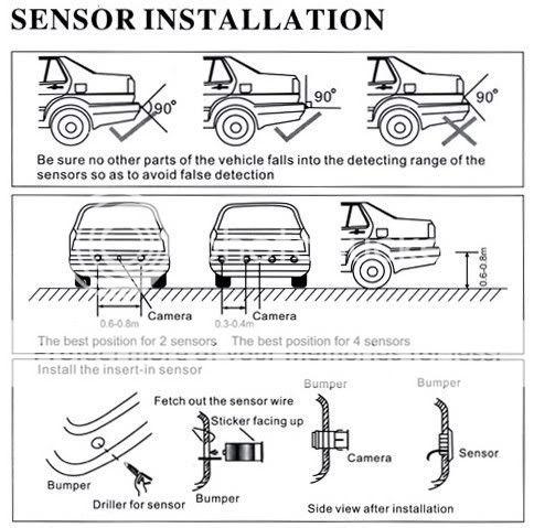 LCD Display 8 Parking Sensor Car vehicle Reverse Backup Radar 3 colors 