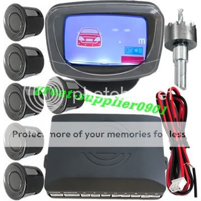 LCD Display 8 Parking Sensor Car Reverse Backup Radar 3 colors  