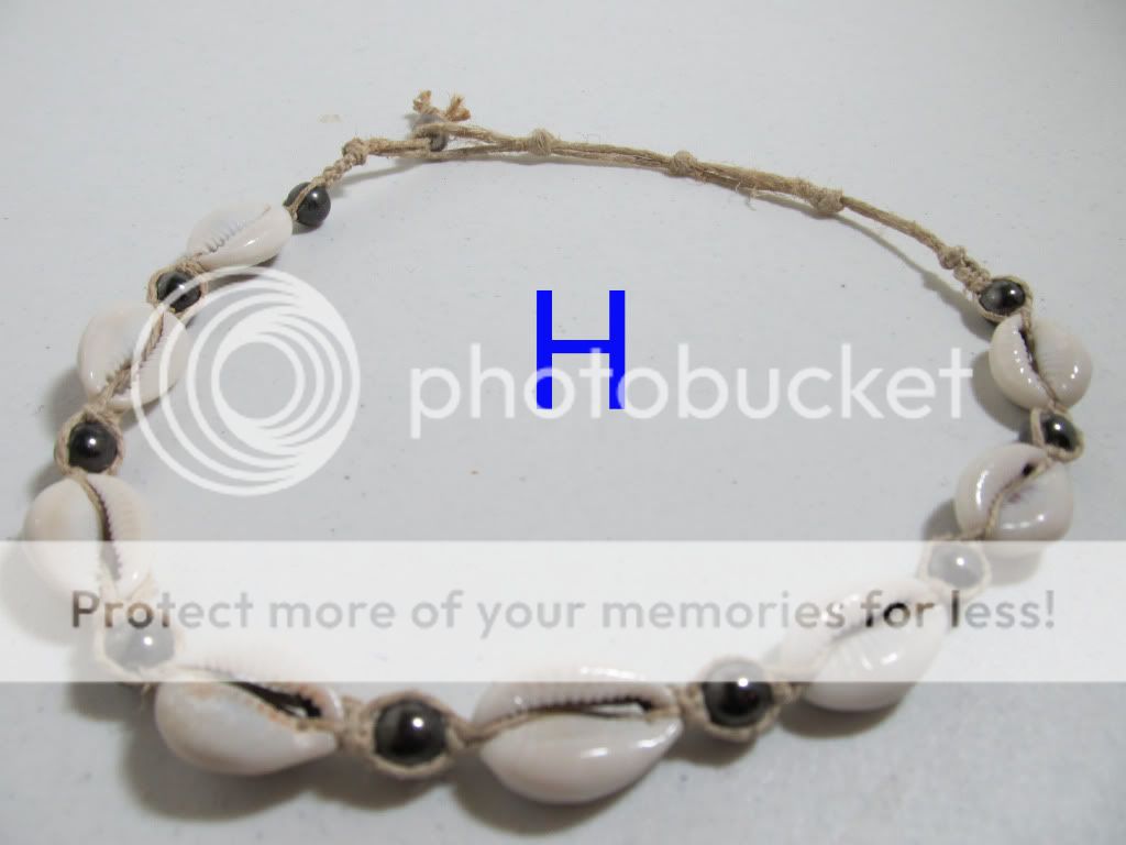 Cowry Shell Necklace/Choker Hemp Bead Puka #5  