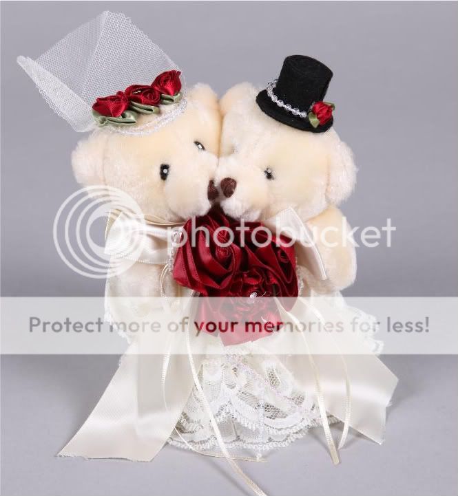 17cm Bride & Groom Wedding Teddy Bears Cuddly Bear TB4  