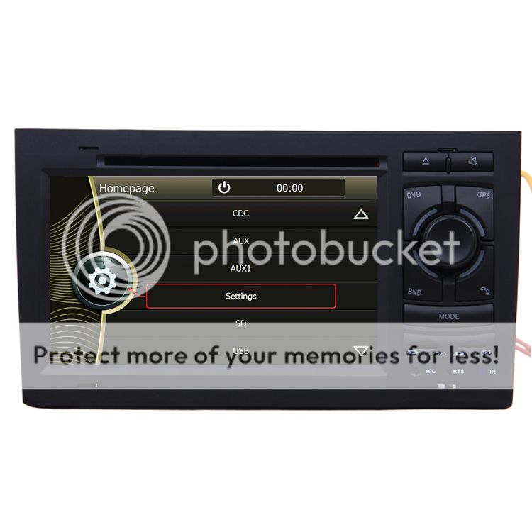 2002 2008 Audi A4 Car GPS Navigation Radio TV Bluetooth USB  iPod DVD Player