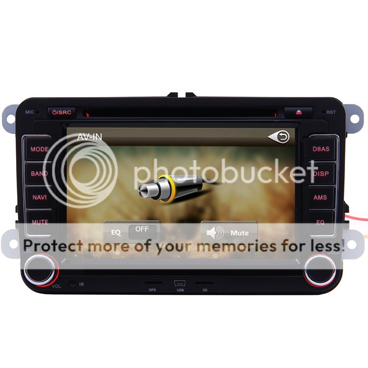 Car GPS Navigation Double DIN TFT TV DVD Player Radio for 2008 2011 VW Passat CC