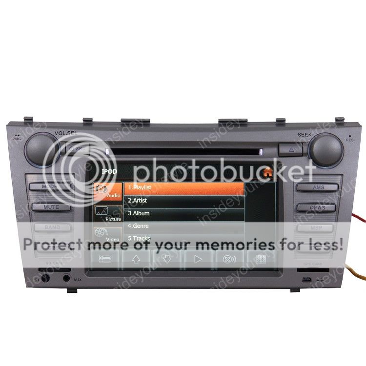 07 11 Toyota Camry Car GPS Navigation Radio TV Bluetooth USB  iPod DVD Player