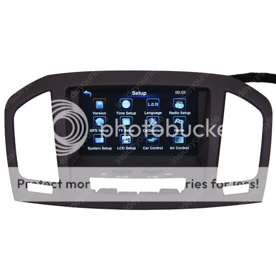 car gps navigation dvd system for opel insignia model year 2009 2011 