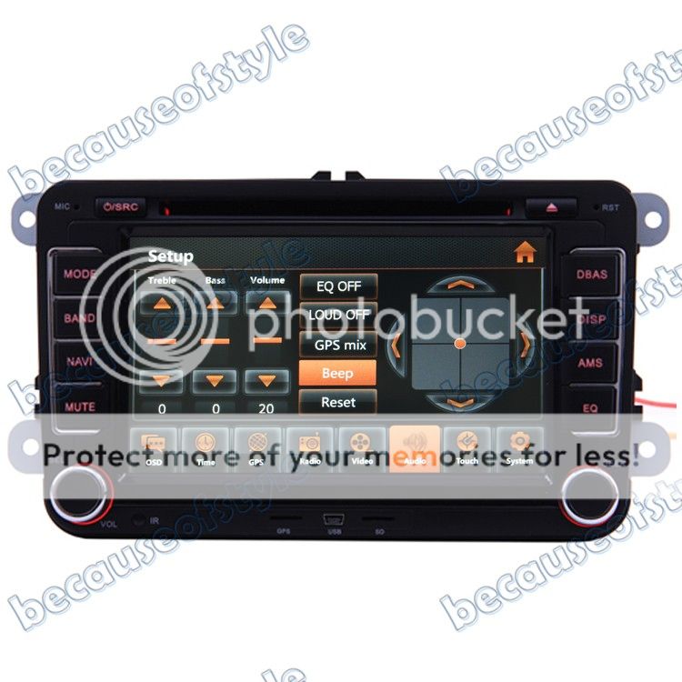 03 08 VW Golf MK5 V Car GPS Navigation Radio TV Bluetooth USB  iPod DVD Unit