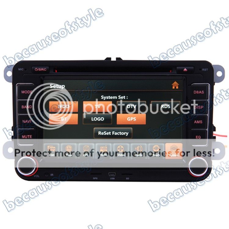 05 12 VW Jetta Car GPS Navigation Radio TV Bluetooth USB  Aux iPod DVD Player