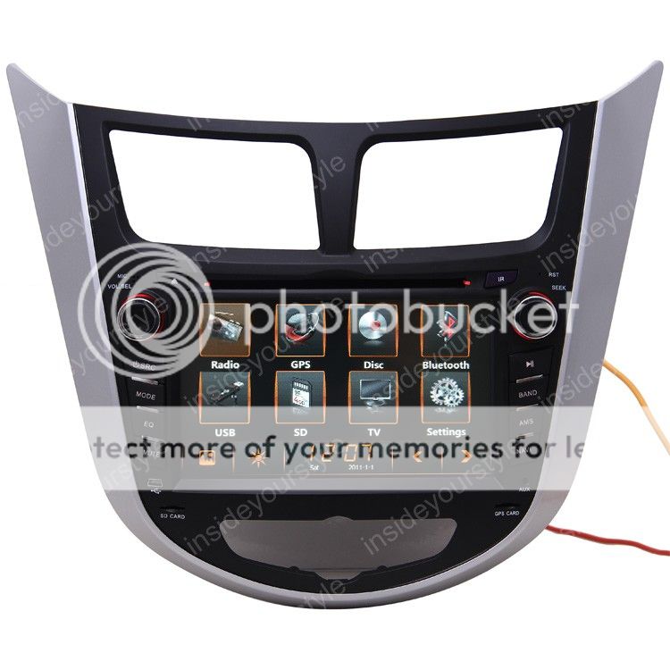 Hyundai Verna/Accent 2011 Car GPS Navigation IPOD Radio Bluetooth TV 