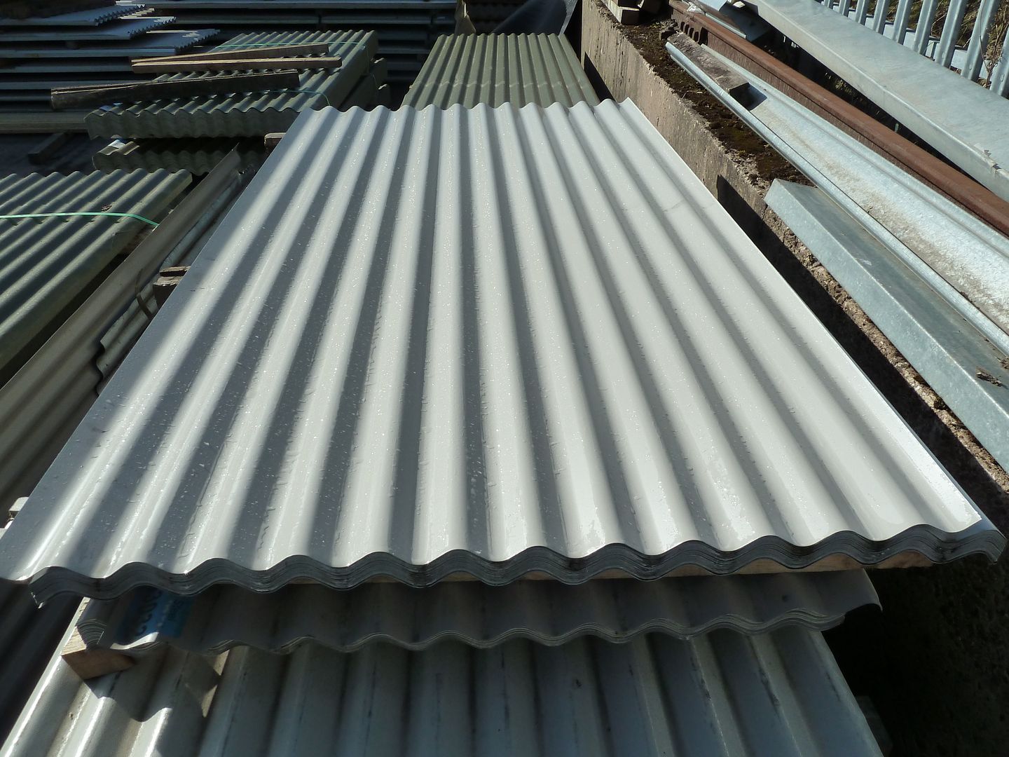 Very Cheap Corrugated Roof Sheets Light Grey Metal/Steel/Tin Roofing Cladding eBay